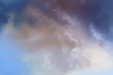 Modern fırça darbeleri. Poster, duvar sanatı, afiş, kart, kitap kapağı veya ambalaj için rahatlatıcı kompozisyonun yumuşak renkli çizimi. Pastel renklerle suluboya. 