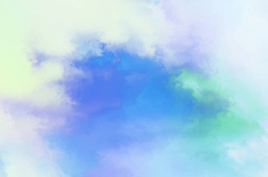 Modern fırça darbeleri. Poster, duvar sanatı, afiş, kart, kitap kapağı veya ambalaj için rahatlatıcı kompozisyonun yumuşak renkli çizimi. Pastel renklerle suluboya. 