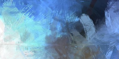 Soyut arkaplanda pürüzlü fırça darbeleri. Fırça boyası. Renkli boya darbeleri. Eşsiz duvar sanatı. Tuvaldeki modern sanat. Renkli çağdaş sanat eserleri.