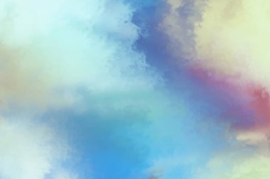 Modern fırça darbeleri. Poster, duvar sanatı, afiş, kart, kitap kapağı veya ambalaj için rahatlatıcı kompozisyonun yumuşak renkli çizimi. Pastel renklerle suluboya. 