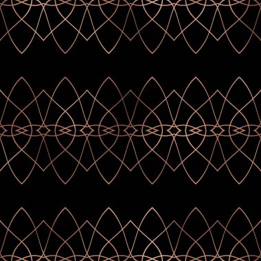 Dekoratif geometrik motif. Lüks minimalist süs malzemesi. İnce örgülü kusursuz desen. Web, kartvizit, davetiye, poster, tekstil baskısı için zarif duvar kağıdı.