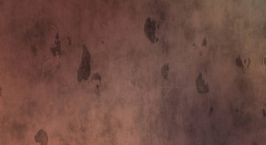 Gotik bir duvarda sıkıntılı ve kirli desenler var. Lekeli renkli hasarlı şablon. Tasarımınız için doku ve elementler. Pis duvar kâğıdı. Grunge arkaplanı.