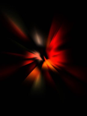 Parlayan ışıkları hareket ettirmenin havalı arka planı. Tasarımınız için canlı renkli bir portal şablonu. Işık ışınları ve hareket halindeki ışıldayan parçacıklar bir solucan deliği şekli oluşturuyor..