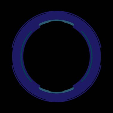 Fütürist dairesel gövde arayüzü elementi. Soyut çember geometrik arkaplan. Dijital teknolojinin grafiksel çizimi.