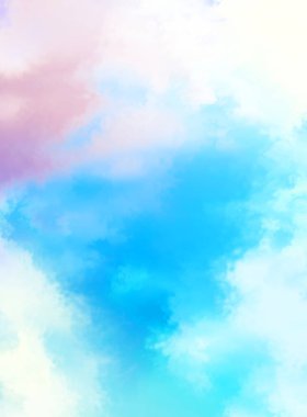 Modern fırça darbeleri. Poster, duvar sanatı, afiş, kart, kitap kapağı veya ambalaj için rahatlatıcı kompozisyonun yumuşak renkli çizimi. Pastel renklerle suluboya. 