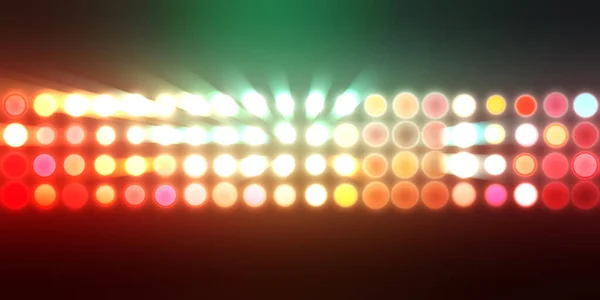 Gloeiend Patroon Behang Glamour Achtergrond Van Kleurrijke Lichten Met Spots — Stockfoto