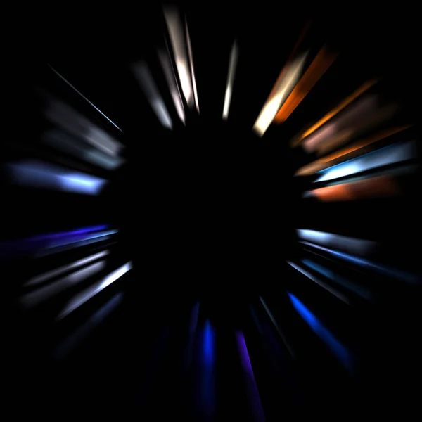 Fundo Fresco Explosões Luz Vívidas Vibrantes Exibição Luzes Brilhantes Coloridas — Fotografia de Stock