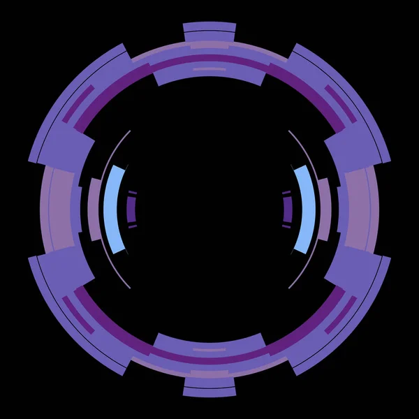 Футуристичний Елемент Кругового Інтерфейсу Абстрактне Коло Геометричного Фону Графічна Ілюстрація — стокове фото