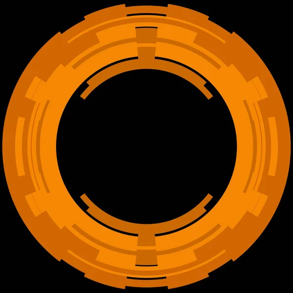 Футуристичний Елемент Кругового Інтерфейсу Абстрактне Коло Геометричного Фону Графічна Ілюстрація — стокове фото
