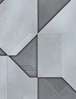 Katmanlı paneller. Fütürist soyut duvar kağıdı. Geometrik teknolojik yansıtıcı arka plan 3D metalik doku. Uzay gemisi desen yüzeyi.