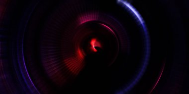 Parlayan neon ışıkları. Parlak sunum tasarım şablonu. Fotoğraf makinesi konsepti. Soyut arkaplan. Dönen ışık ışınları. Hareketli kavramsal duvar kağıdı. Grafik dijital illüstrasyon. 