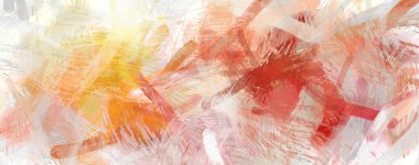 Soyut arkaplanda pürüzlü fırça darbeleri. Fırça boyası. Renkli boya darbeleri. Eşsiz duvar sanatı. Tuvaldeki modern sanat. Renkli çağdaş sanat eserleri.