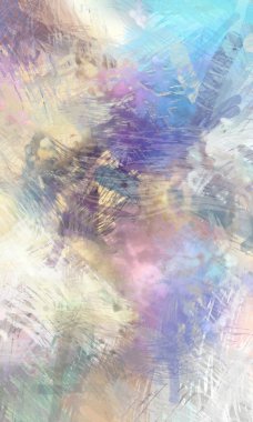 Soyut arkaplanda pürüzlü fırça darbeleri. Fırça boyası. Renkli boya darbeleri. Eşsiz duvar sanatı. Tuvaldeki modern sanat. Renkli çağdaş sanat eserleri.