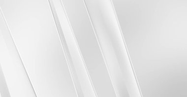 Soyut ışık fütüristik duvar kağıdı. Zarif, parlak çizgili arka plan. Geometrik katmanlı üç boyutlu beyaz arkaplan. Poster, broşür, sunum ve web sitesi için geometrik şablon tasarımı.