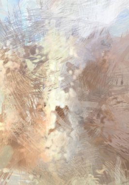 Soyut arkaplanda pürüzlü fırça darbeleri. Fırça boyası. Renkli boya darbeleri. Eşsiz duvar sanatı. Tuvaldeki modern sanat. Renkli çağdaş sanat eserleri.