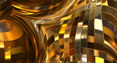 Metalik panel dokusunun 3 boyutlu çizimi. Renkli, parlak, soyut duvar kağıdı. Geometrik teknolojik parlak yansıtıcı arka plan. Yaratıcı parlak kavramsal arkaplan.