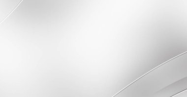 3 boyutlu illüstrasyon. Beyaz kıvrımlı yüzey. Lüks dokuma duvar kağıdı. Zarif bir zemin. Soyut fütüristik geçmiş. Minimalist geometrik kapak tasarımı. Çarpık beyaz çizgiler.