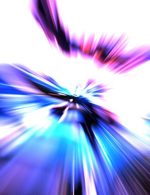 Renkli ışık enerjisi parlamaları. Çarpık grafik hareket arkaplanı. Dinamik patlama flaşı. Hızlanma efekti. Hızlı yüksek hız bulanıklaştırma arkaplanı. Işık teknolojisi soyut duvar kağıdı.