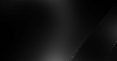 Siyah kıvrımlı yüzey. 3 boyutlu illüstrasyon. Soyut fütüristik geçmiş. Minimalist geometrik kapak tasarımı. Çarpık siyah çizgiler. Lüks dokuma duvar kağıdı. Zarif arkaplan.