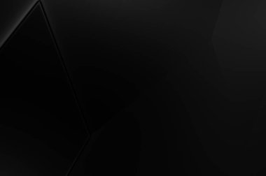 Lüks minimalist tasarım. Fütürist şablon. Karanlık elementleri olan birinci sınıf soyut duvar kâğıdı. Zarif bir zemin. Siyah üç boyutlu geometrik arkaplan. Poster, broşür, sunum için tasarım.