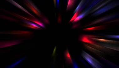 Parlayan yıldızın patlaması. Dinamik renkli arkaplan resmi. Parıldayan ışıklar duvar kağıdı. Tasarımınız için canlı şablon.