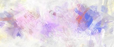 Soyut arkaplanda pürüzlü fırça darbeleri. Fırça boyası. Renkli boya darbeleri. Eşsiz duvar sanatı. Tuvaldeki modern sanat. Renkli çağdaş sanat eserleri.