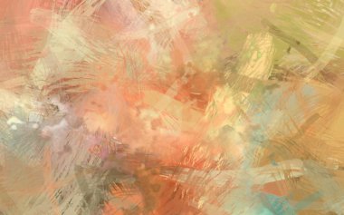 Soyut arkaplanda pürüzlü fırça darbeleri. Fırça boyası. Renkli boya darbeleri. Eşsiz duvar sanatı. Tuvaldeki modern sanat. Renkli çağdaş sanat eserleri.