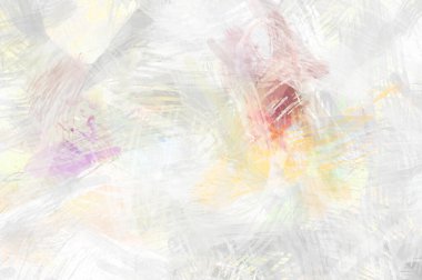 Soyut arkaplanda pürüzlü fırça darbeleri. Fırça boyası. Renkli boya darbeleri. Eşsiz duvar sanatı. Tuvaldeki modern sanat. Renkli çağdaş sanat eserleri.