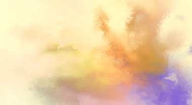 Modern fırça darbeleri. Poster, duvar sanatı, afiş, kart, kitap kapağı veya ambalaj için rahatlatıcı kompozisyonun yumuşak renkli çizimi. Pastel renklerle suluboya. 