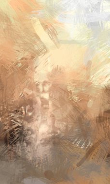 Soyut arkaplanda pürüzlü fırça darbeleri. Fırça boyası. Renkli boya darbeleri. Eşsiz duvar sanatı. Tuvaldeki modern sanat. Renkli çağdaş sanat eserleri.