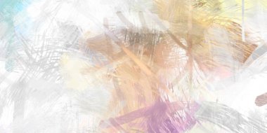 Soyut arkaplanda pürüzlü fırça darbeleri. Fırça boyası. Renkli boya darbeleri. Eşsiz duvar sanatı. Tuvaldeki modern sanat. Renkli çağdaş sanat eserleri.