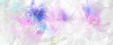 Soyut arkaplanda pürüzlü fırça darbeleri. Fırça boyası. Renkli boya darbeleri. Eşsiz duvar sanatı. Tuvaldeki modern sanat. Renkli çağdaş sanat eserleri.