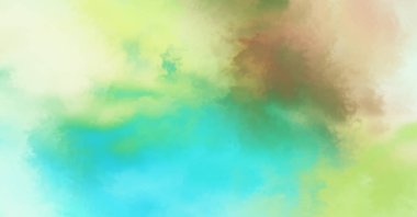 Modern fırça darbeleri. Poster, duvar sanatı, afiş, kart, kitap kapağı veya ambalaj için rahatlatıcı kompozisyonun yumuşak renkli çizimi. Pastel renklerle suluboya. 