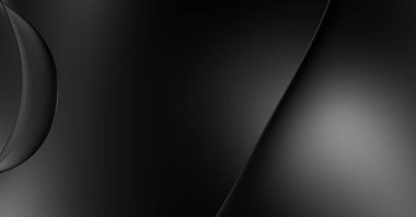 Web sitesi, poster, marka kimliği, broşür, sunum şablonu için lüks koyu bir arka plan. Dalgalı şekilli kaliteli tasarım. Dalgalanmalı soyut arkaplan. Pankart veya kapak tasarımı için dekorasyon.