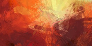 Soyut arkaplanda pürüzlü fırça darbeleri. Fırça boyası. Renkli boya darbeleri. Eşsiz duvar sanatı. Tuvaldeki modern sanat. Renkli çağdaş sanat eserleri.