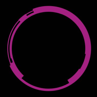 Fütürist dairesel gövde arayüzü elementi. Soyut çember geometrik arkaplan. Dijital teknolojinin grafiksel çizimi.