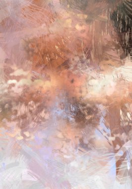 Soyut arkaplanda pürüzlü fırça darbeleri. Fırça boyası. Renkli boya darbeleri. Eşsiz duvar sanatı. Tuvaldeki modern sanat. Renkli çağdaş sanat eserleri.