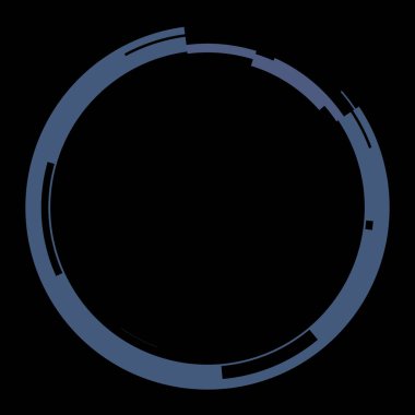 Fütürist dairesel gövde arayüzü elementi. Soyut çember geometrik arkaplan. Dijital teknolojinin grafiksel çizimi.