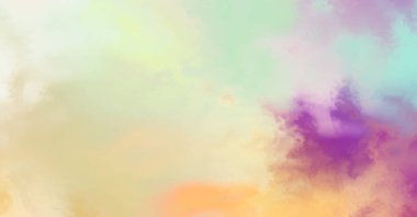 Modern fırça darbeleri. Poster, duvar sanatı, afiş, kart, kitap kapağı veya ambalaj için rahatlatıcı kompozisyonun yumuşak renkli çizimi. Pastel renklerle suluboya. 