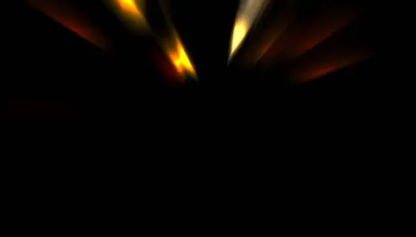 Dinamikus Fénysugarak Elszigetelve Fekete Háttérben Fénylő Színes Fényrészecskék Grafikus Illusztrációja — Stock Fotó