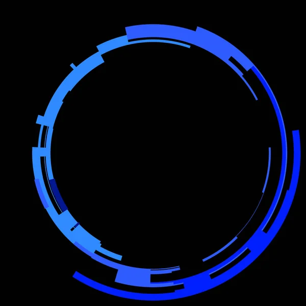Футуристичний Елемент Кругового Інтерфейсу Абстрактне Коло Геометричного Фону Графічна Ілюстрація — стокове фото