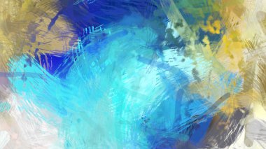 Soyut arkaplanda pürüzlü fırça darbeleri. Fırça boyası. Renkli boya darbeleri. Eşsiz duvar sanatı. Tuvaldeki modern sanat. Renkli çağdaş sanat eserleri.