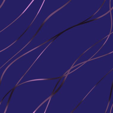 Dalgalı yansıtıcı çizgilerin kusursuz deseni. Lüks minimalist malzeme. Süs dalgasıyla dekoratif motif. Web, kartvizit, davetiye, poster, tekstil baskısı için zarif duvar kağıdı.