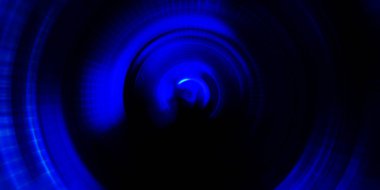 Parlayan neon ışıkları. Parlak sunum tasarım şablonu. Fotoğraf makinesi konsepti. Soyut arkaplan. Dönen ışık ışınları. Hareketli kavramsal duvar kağıdı. Grafik dijital illüstrasyon. 