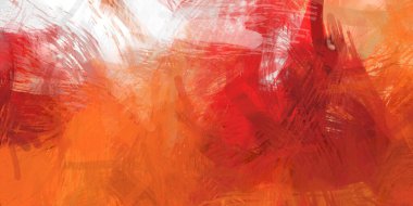 Soyut arkaplanda pürüzlü fırça darbeleri. Fırça boyası. Renkli boya darbeleri. Eşsiz duvar sanatı. Tuvaldeki modern sanat. Renkli çağdaş sanat eserleri.