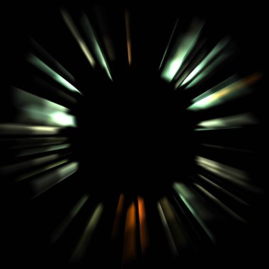 Canlı ve canlı ışık parlamalarının serin arkaplanı. Renkli parlak ışıklar patlama efektiyle görüntülenir. Parlak renkli arkaplan.