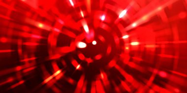 Parlayan ışıkları hareket ettirmenin havalı arka planı. Tasarımınız için canlı renkli bir portal şablonu. Işık ışınları ve hareket halindeki ışıldayan parçacıklar bir solucan deliği şekli oluşturuyor..