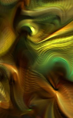 Hareketli girdapların soyut çizimi. Titreşimli renkli kıvrımların dönen akışı. Kıvrımlı ve kıvrımlı arka plan ve çizgiler. Garip duvar kâğıdı tasarımı. Dalgalanma arkaplanı.