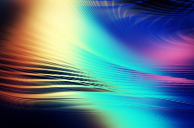 Soyut, enerjik bir arkaplan. Renkli, dalgalı duvar kâğıdı. Grafik konsept çizimi. Yumuşak dalgalı çizgiler. Girdap gibi renkli canlı şekiller..