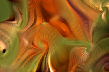 Hareketli girdapların soyut çizimi. Titreşimli renkli kıvrımların dönen akışı. Kıvrımlı ve kıvrımlı arka plan ve çizgiler. Garip duvar kâğıdı tasarımı. Dalgalanma arkaplanı.